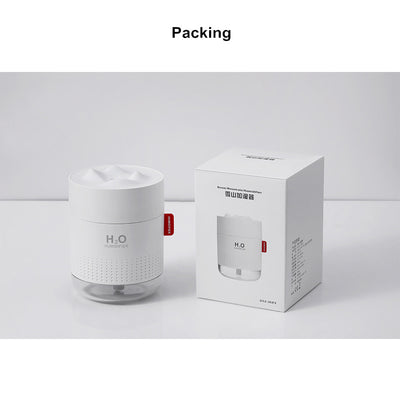 Snow Mountain Humidifier & Mini Diffuser with Night Lamp